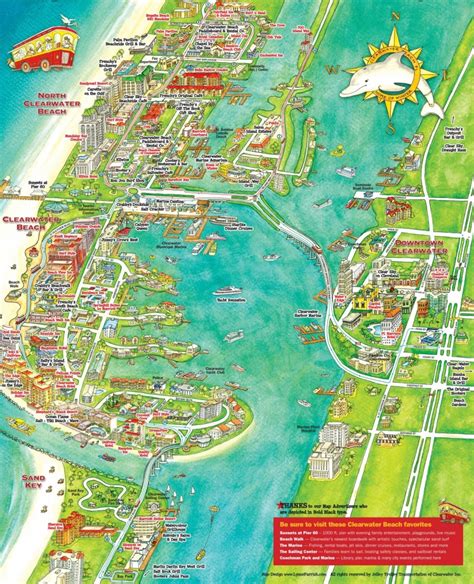 Attractions In Destin Fort Walton Beach And Okaloosa Island Map Of