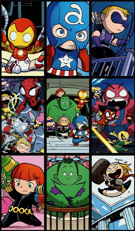 Marvel A Babies Vs X Babies Comic Art Pinterest