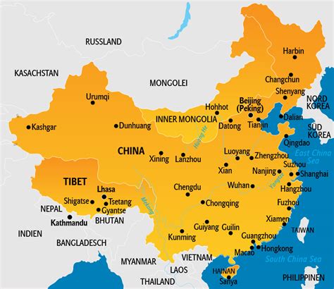 China Karte Landkarte China Provinzen Von China Weltkarte Com Karten
