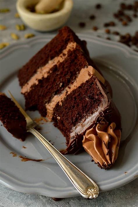 Chocolate Coffee Cardamom Layer Cake Domestic Gothess
