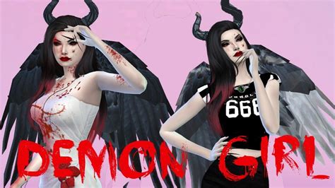 Demon Girlsims 4create A Sim Youtube