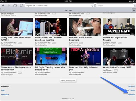 Watch YouTube videos not available on mobile devices on iPad ~ INFoRmATICS TeACH