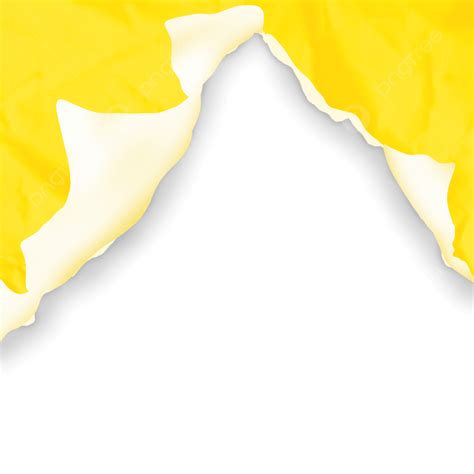 밝은 노란색 종이 찢어진 종이 구겨진 종이 노란 종이 PNG 일러스트 및 PSD 이미지 무료 다운로드 Pngtree