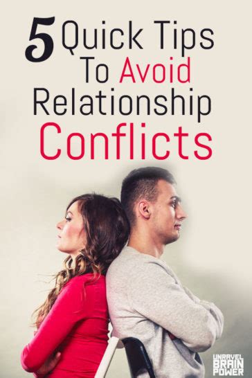 5 Quick Tips To Avoid Relationship Conflicts Unravel Brain Power