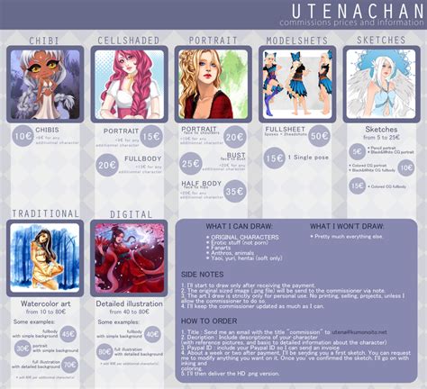 Commissions Information By Utenaxchan On Deviantart
