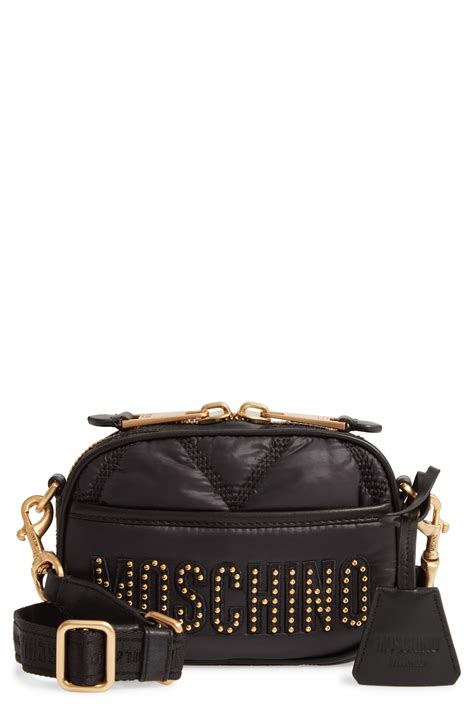 Moschino Synthetic Quilted Nylon Crossbody Bag In Black Lyst