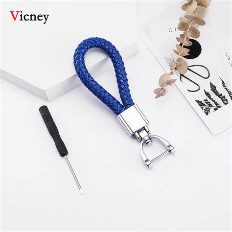 Vicney Color Unisex Braided Nylon And Leather Rope Handmade Waven