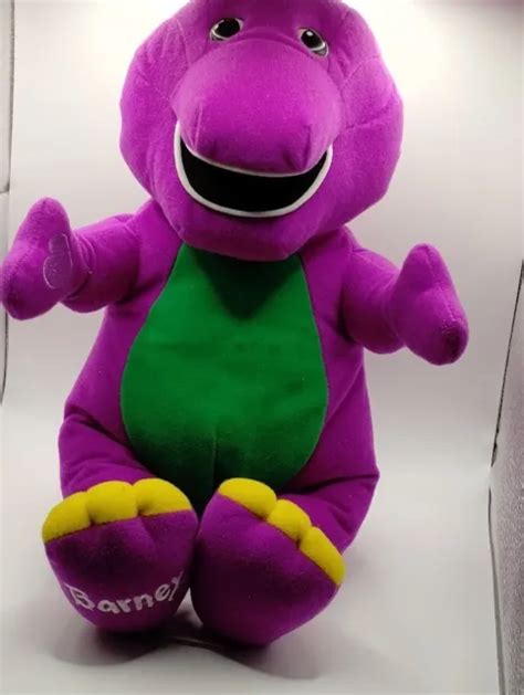 VINTAGE TALKING BARNEY The Purple Dinosaur Hasbro Playskool Plush Doll