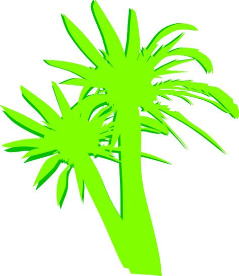 2 Palm Trees Clip Art At Vector Clip Art Online Royalty