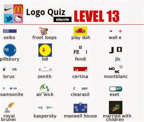 All logo quiz answers and cheats. Soluciones Logo Quiz Classic Nivel 13 de Android - Soluciones de los Juegos de Android