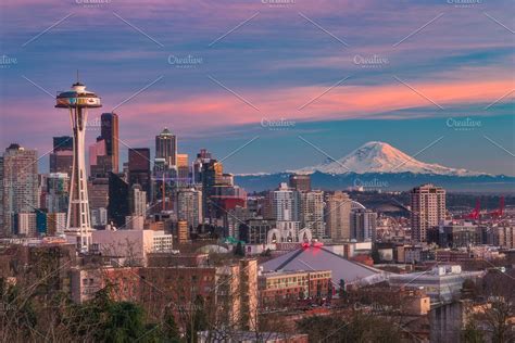 The Seattle Skyline | High-Quality Architecture Stock Photos ~ Creative ...