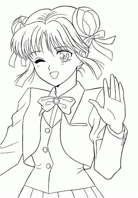 12 Modeste Coloriage Manga Fille Chat Collection Coloriage Manga