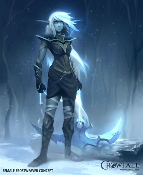 Crowfall Mmo Throne War Simulator Elves Fantasy Snow Elf Elf Art