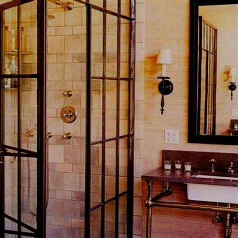 Repurposed Windows As A Shower Door Beautiful Eclectic Bathroom Bathroom Design Factory