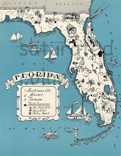 Jump to navigation jump to search. Florida Vintage Map Map Art High Res DIGITAL DOWNLOAD