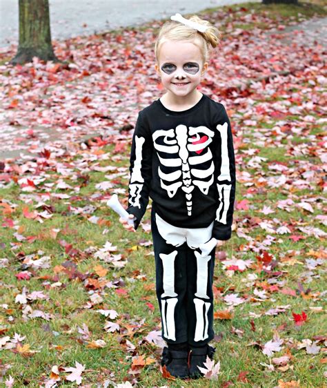 Freshly Completed Make Your Own Easy Skeleton Costume