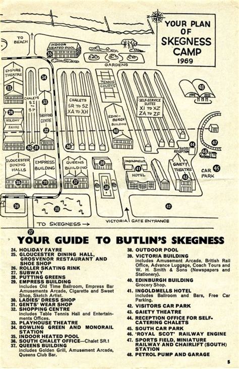 Butlin's skegness resort is a resort in skegness. Butlins Skegness Map from 1969