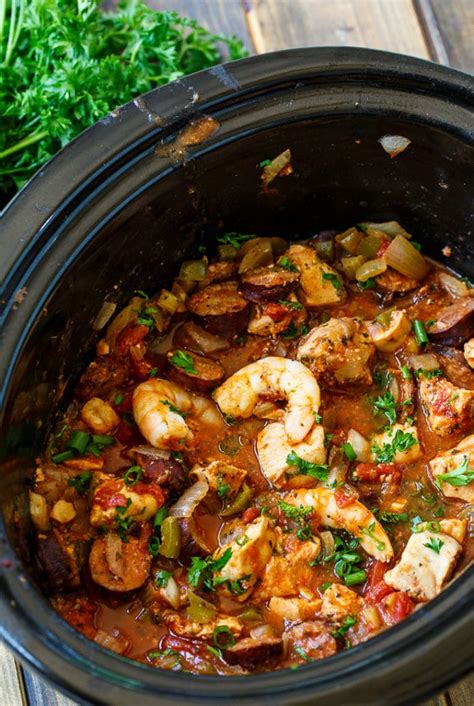 Slow Cooker Jambalaya Spicy Southern Kitchen