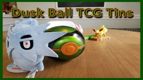 Dusk Ball Tin Opening Pokemon Tcg Youtube