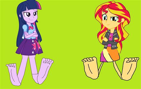 Twilight Sparkle And Sunset Shimmers Soles By Jerrybonds1995 On Deviantart