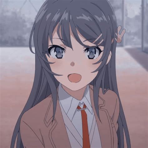 K — Mai Sakurajima Icons ꒰ 🐇 ！like Or Reblog If Kawaii Anime Girl Anime Art Girl Sakura