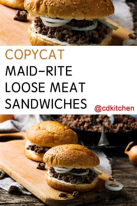 Copycat Maid Rite Loose Meat Sandwiches Recipe