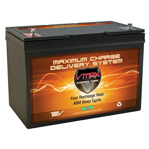 Vmax Slr100 Replaces Motorcraft Marine Rv Batteries Agm Deep Cycle