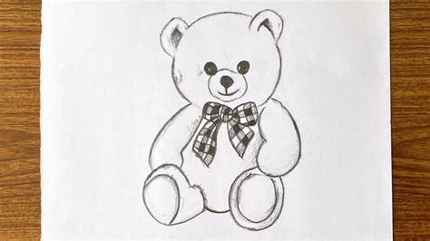How To Draw A Cute Teddy Bear Step By Step Easy How To Draw A Bear