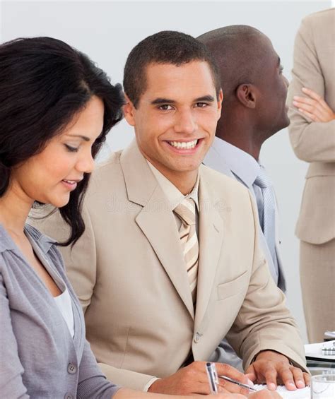 Business People Working Together In Office Stock Image Image Of
