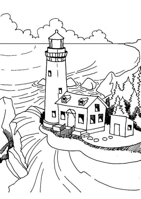 Check spelling or type a new query. Coloring Page lighthouse - free printable coloring pages ...