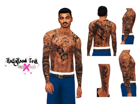 Sims 4 Cc Gangster Tattoos 25 Designs Maxis Match