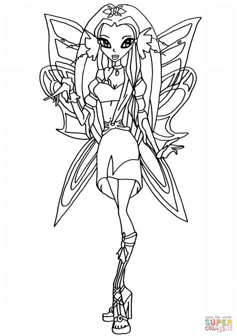 Winx Club Diana Coloring Page Free Printable Coloring Pages Sexiz Pix