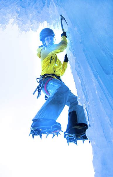 To Climb On Ice Ice Climbing Iced Waterfall Erwin Zueger Flickr