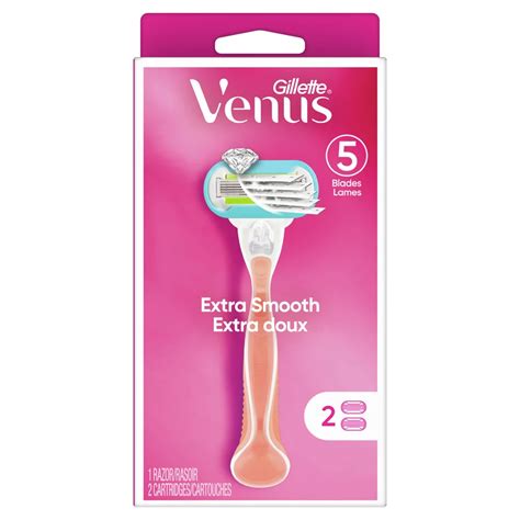Gillette Venus Extra Smooth Pink Womens Razor With 2 Refills Shop