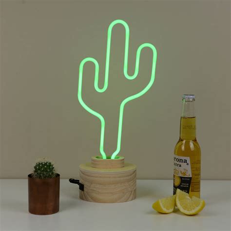 Neon Cactus Light By Home And Glory