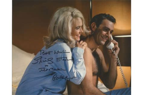 Shirley Eaton As Jill Masterson In James Bond Gold Finger Signed 10x8
