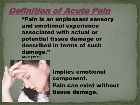 Definition Of Acute Pain Definition Ghw