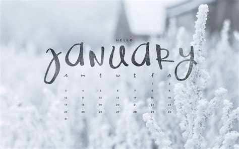 97 January 2018 Calendar Wallpapers On Wallpapersafari