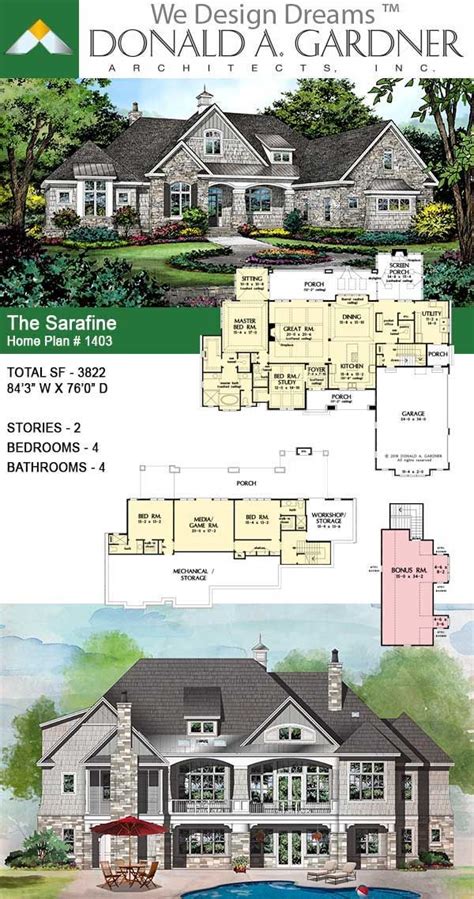 House Plan The Sarafine Home Plan In 2020 Luxury House Designs