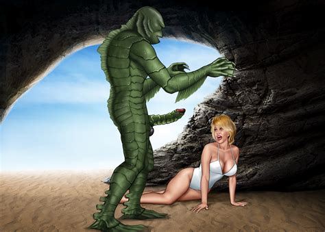 Post Creature From The Black Lagoon Dolly Parton Gill Man Extro