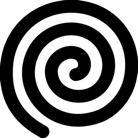 Black Spiral On Transparent Background Free Clip Art