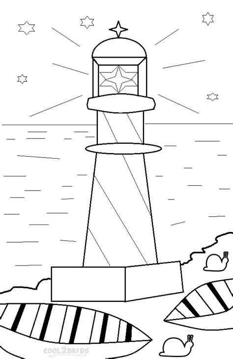Printable Lighthouse Coloring Pages For Kids