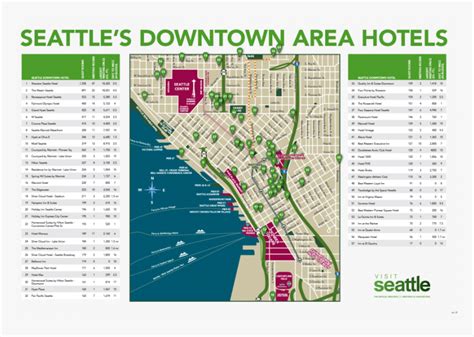 Printable Seattle Downtown Map Hd Png Download Transparent Png Image