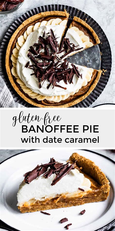 Gluten Free Banoffee Pie With Date Caramel Snixy Kitchen
