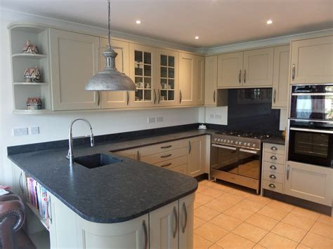 Steel grey granite can be processed into honed, aged, polished, sawn cut, sanded, rockfaced, sandblasted, bushhammered, tumbled and so on. Peninsular with rounded ends, which created a stunning ...