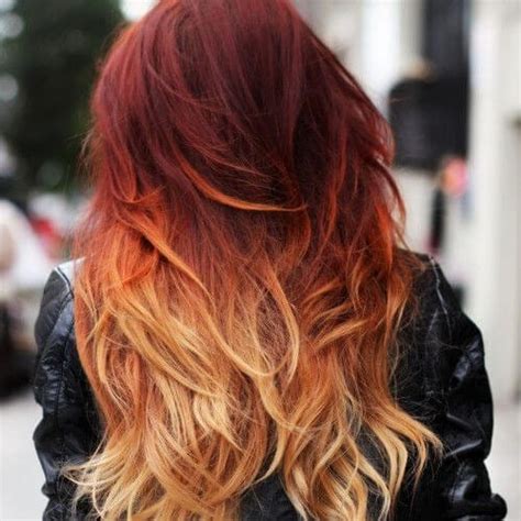 Blonde and brown hairstyles are trending now. 50 Fiery Red Ombre Hair Ideas You'll Just Love! | All ...