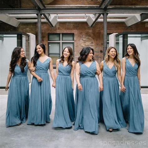 51 Bridesmaid Dresses Dusty Blue Short Dress Inspiraton