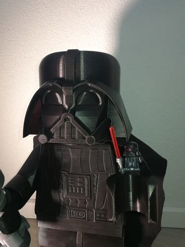 3d Printed Giant 3d Printed Lego Star Wars Dark Vader Minifigure By Dj