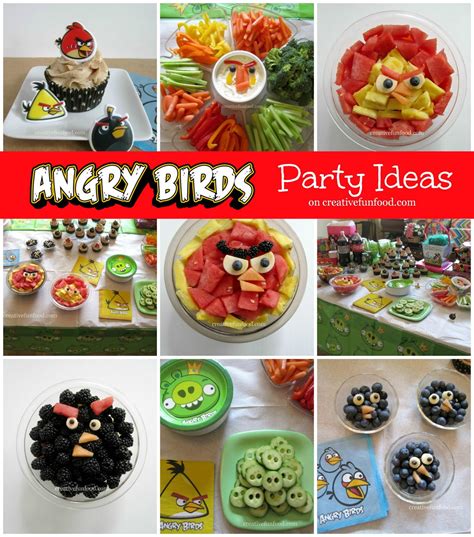 Creative Food Angry Birds Birthday Party Ideas