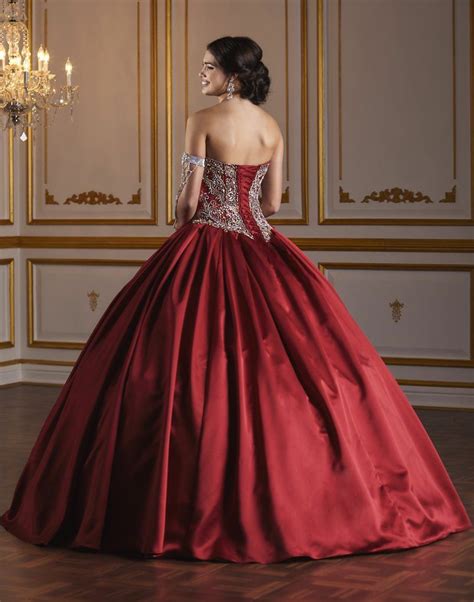 Strapless Satin Quinceanera Dress By Fiesta Gowns 56376 Princess Ball